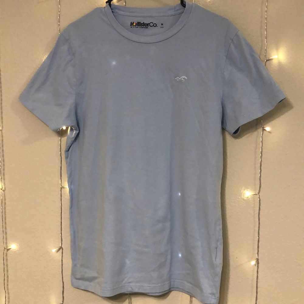 NWOT Hollister Co. Light Blue T-shirt Size M